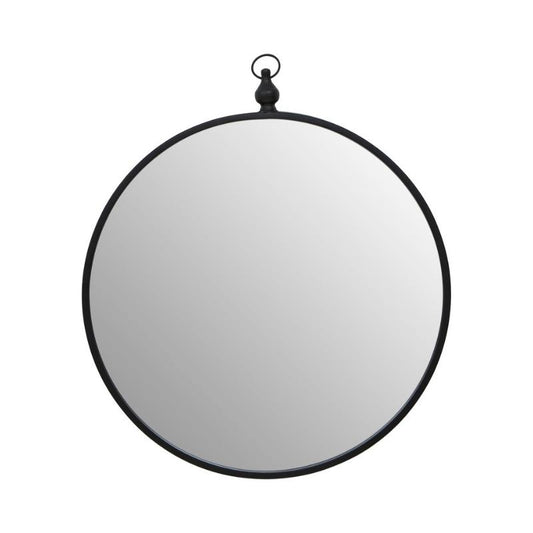 Ardela & Co Arvella Black Wall Mirror With Circular Hook