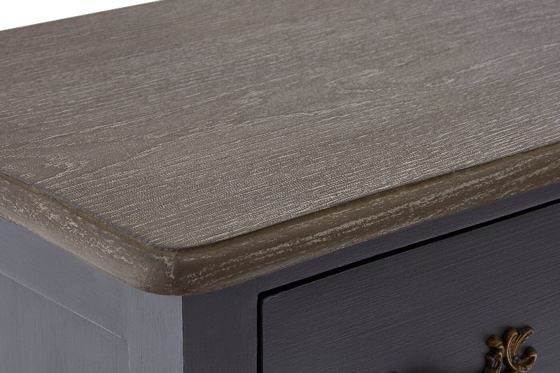 Ardela & Co Lurette Four Drawer Dark Grey Chest