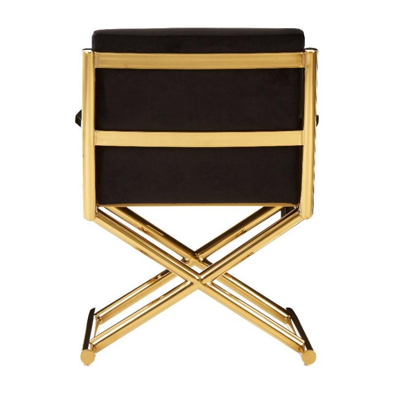 Ardela & Co Heston Black Velvet Chair