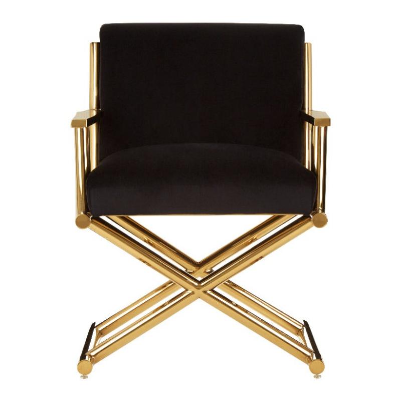 Ardela & Co Heston Black Velvet Chair