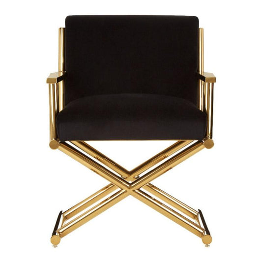 Ardela & Co Heston Black Velvet Chair