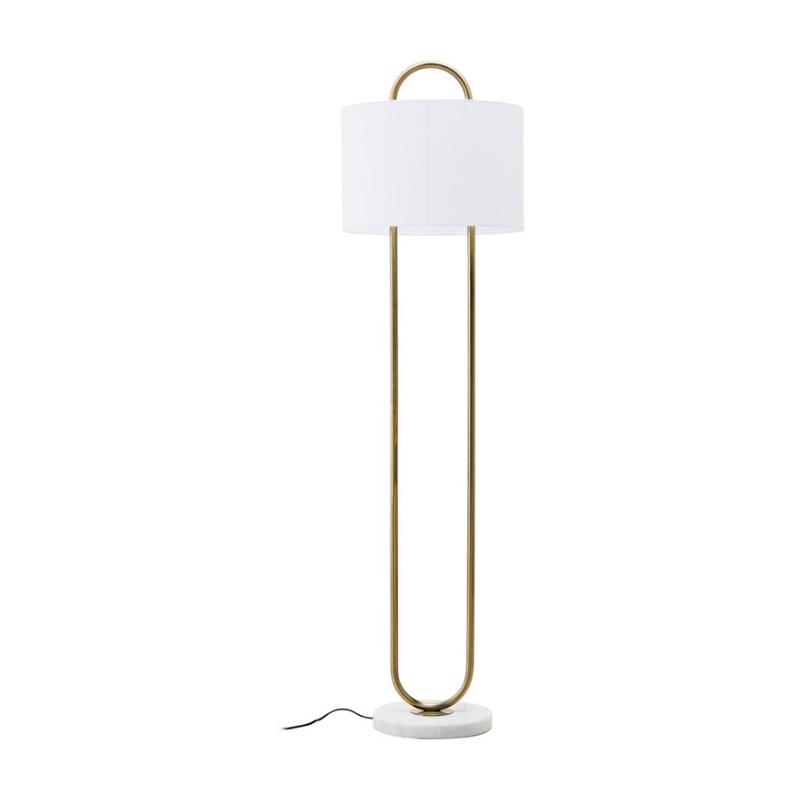 Ardela & Co Norlan White And Gold Floor Lamp