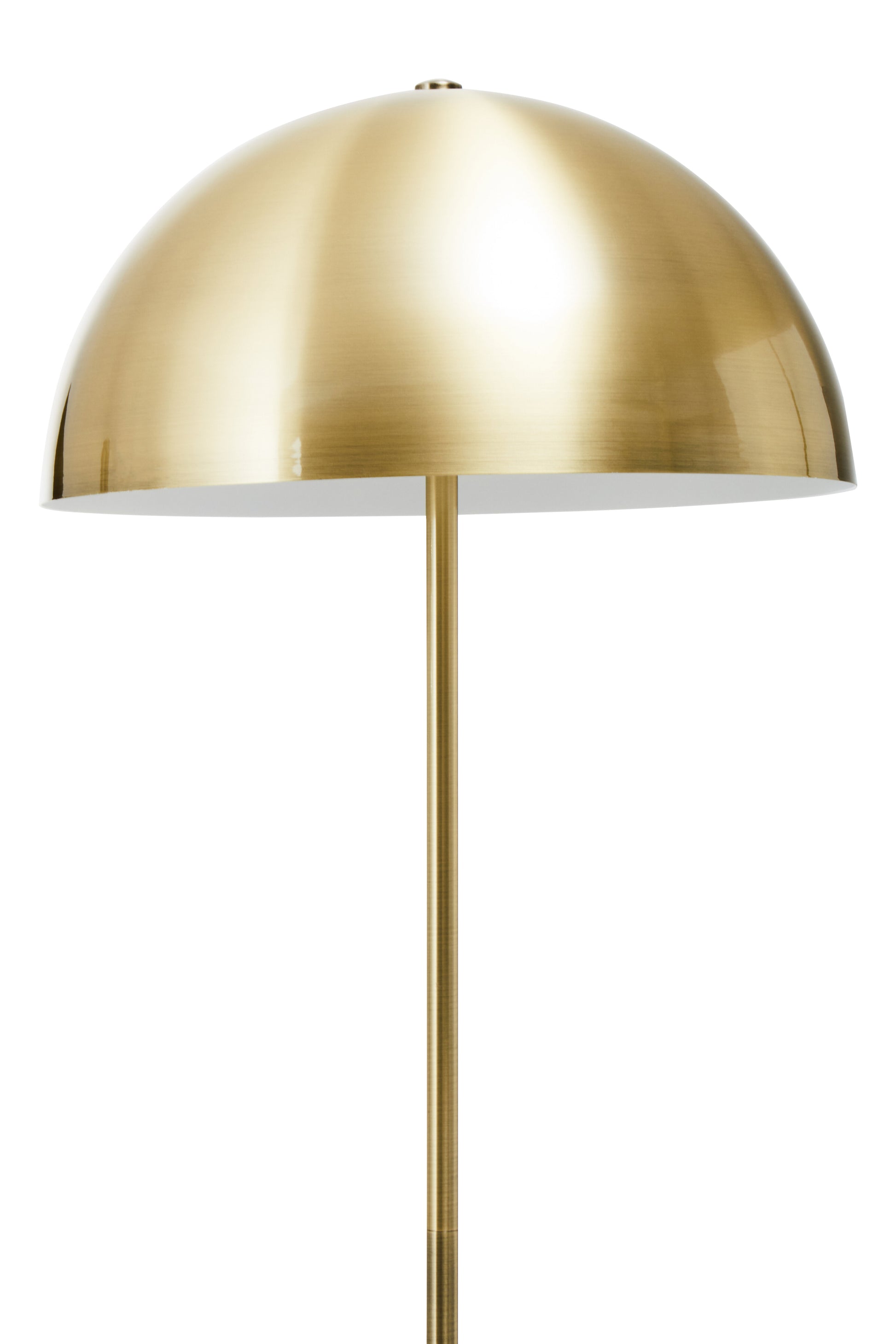 Ardela & Co Maddox Brushed Brass Floor Lamp with Black Marble Base