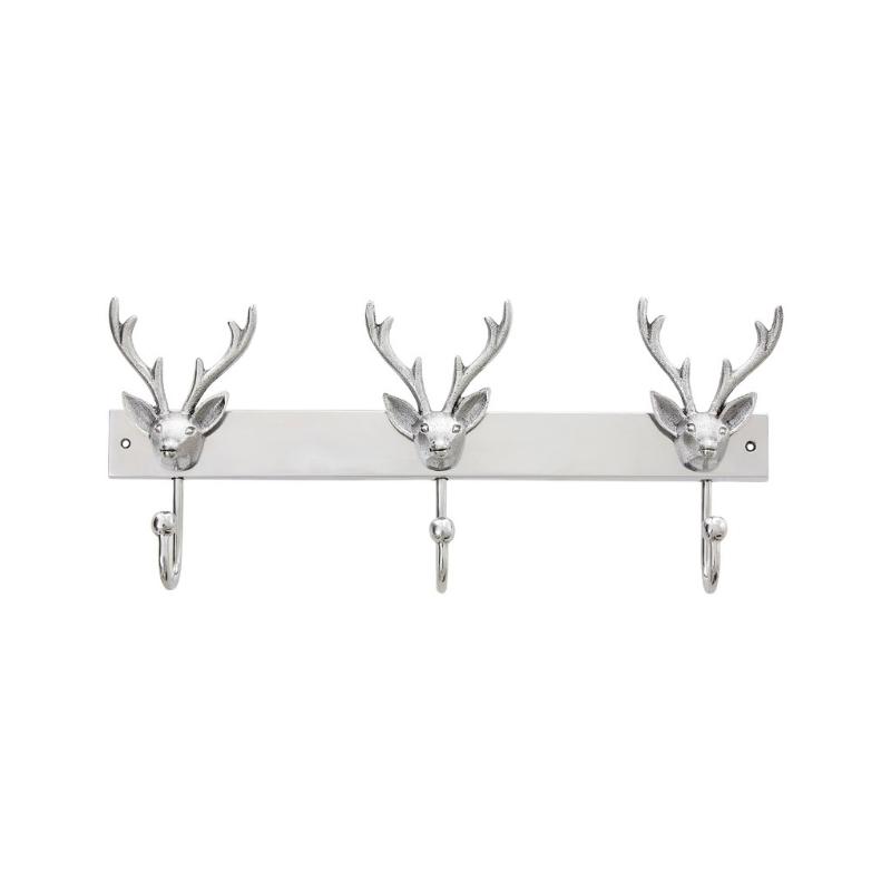 Ardela & Co Harris Stag Head 3 Hook Wall Mounted Hanger