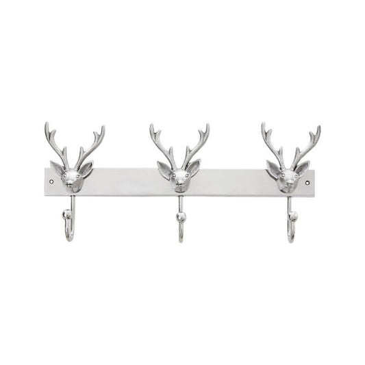 Ardela & Co Harris Stag Head 3 Hook Wall Mounted Hanger