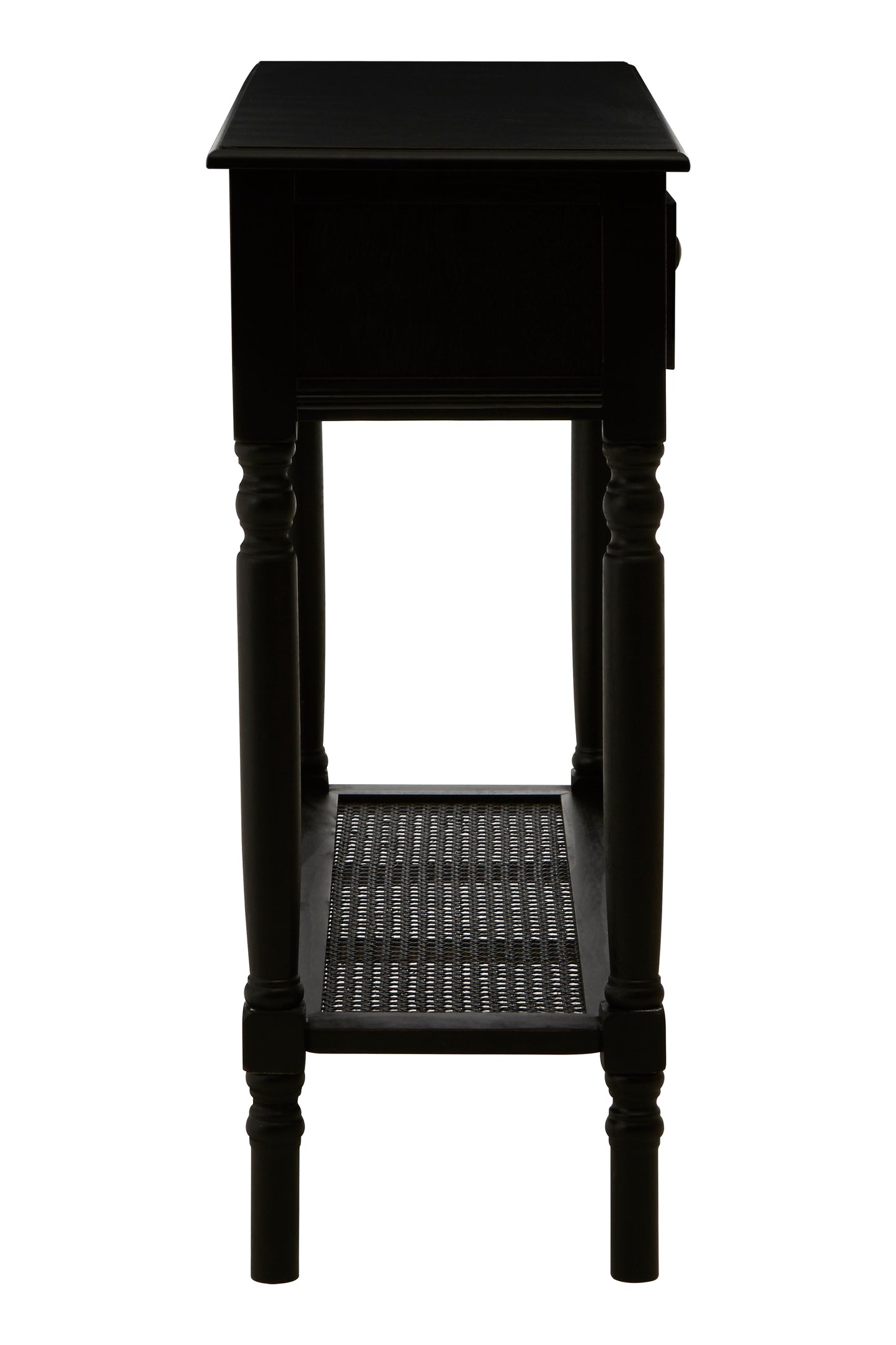 Ardela & Co Hearth Two Drawer Black Finish Console Table