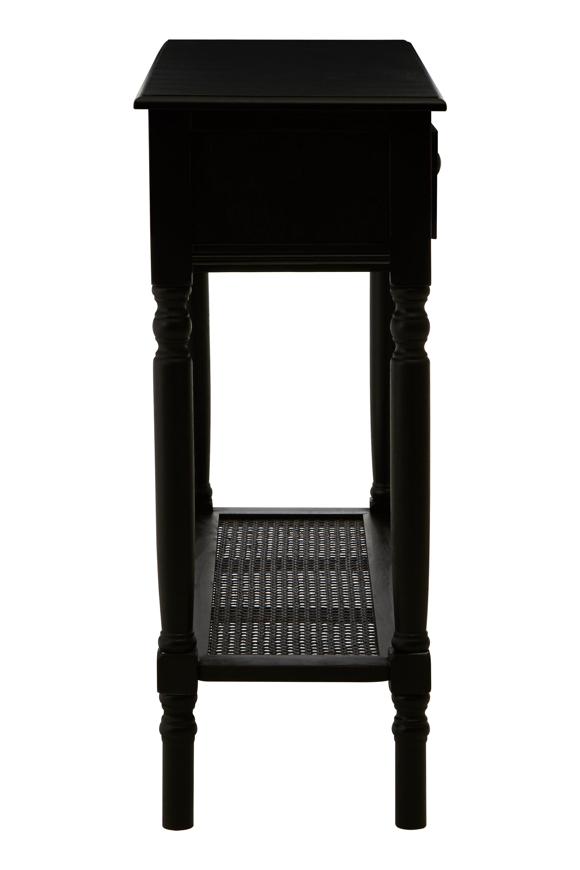 Ardela & Co Hearth Two Drawer Black Finish Console Table