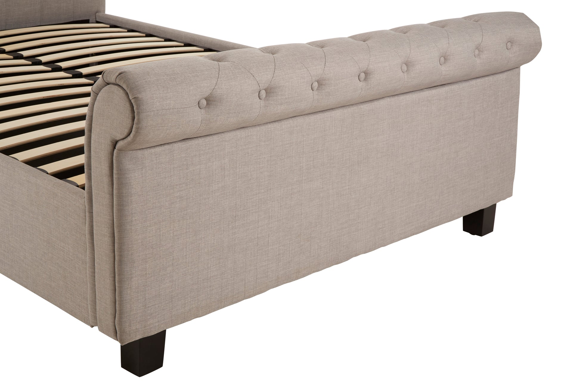Ardela & Co Oriane Light Grey Ottoman King Bed