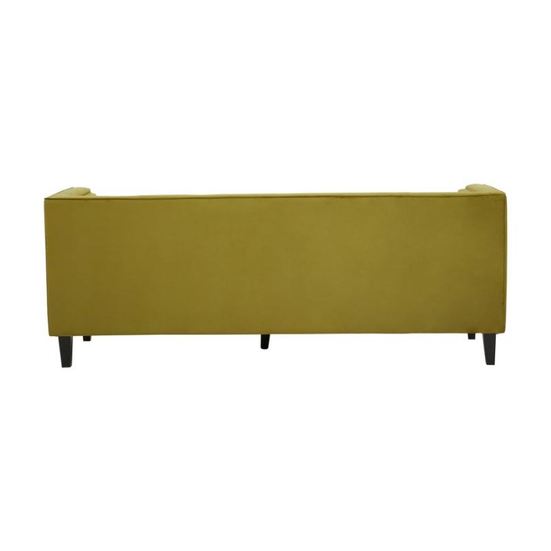 Ardela & Co Hestia Three Seat Olive Velvet Sofa