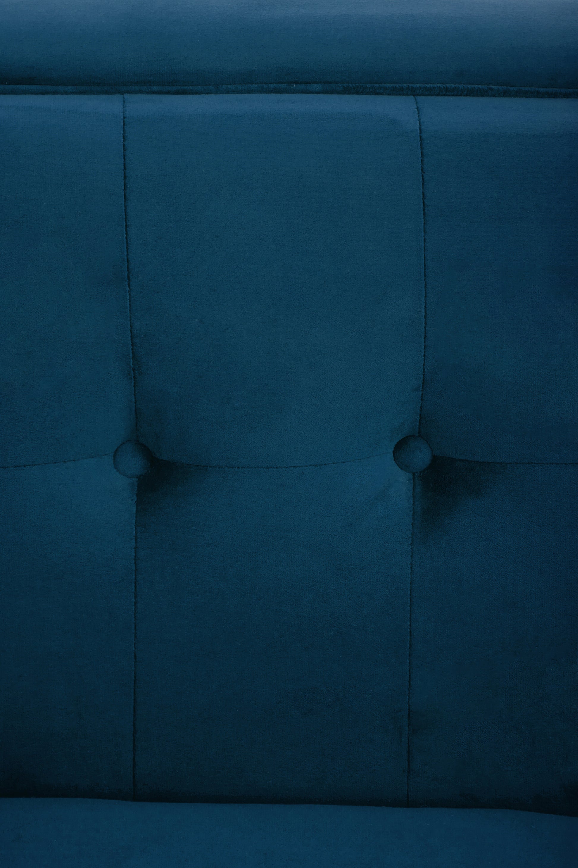 Ardela & Co Hestia Three Seat Blue Velvet Sofa