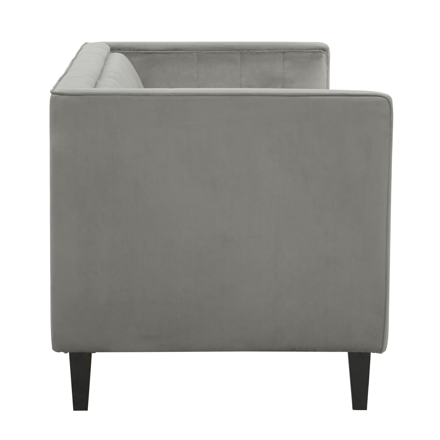 Ardela & Co Hestia Three Seat Grey Velvet Sofa