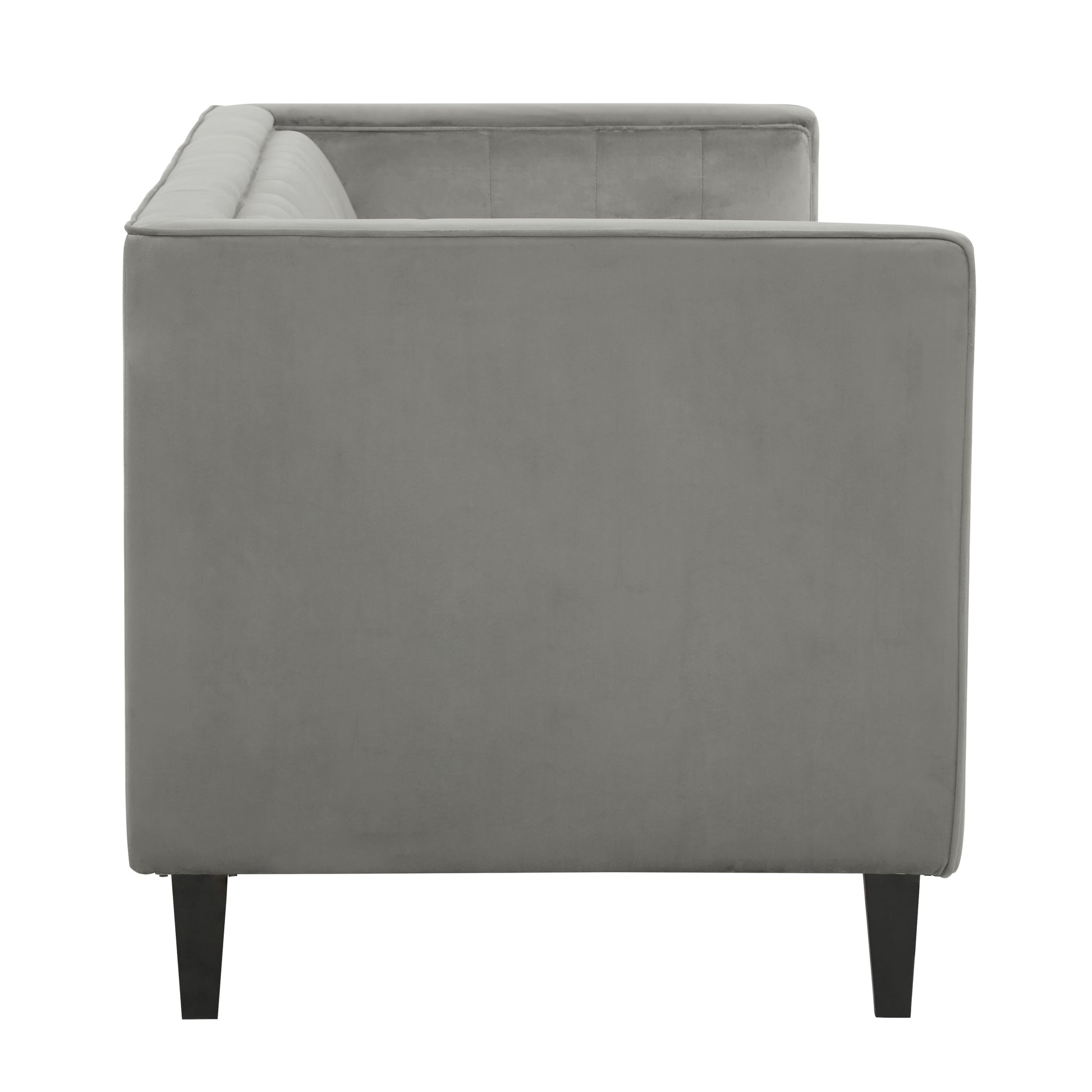 Ardela & Co Hestia Three Seat Grey Velvet Sofa