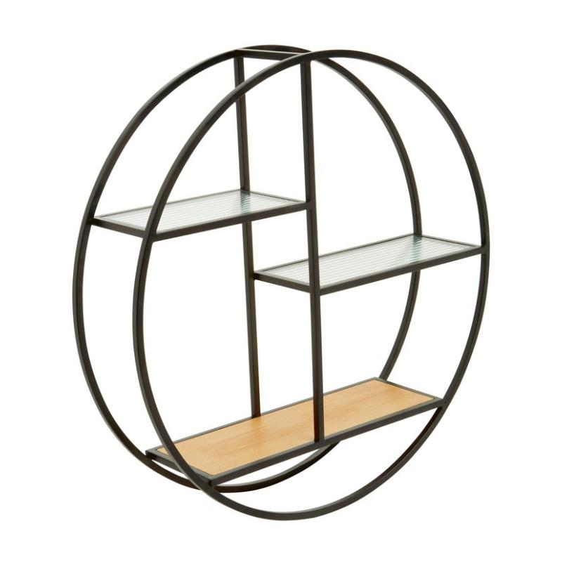 Ardela & Co Manhattan Round Metal Wall Shelf