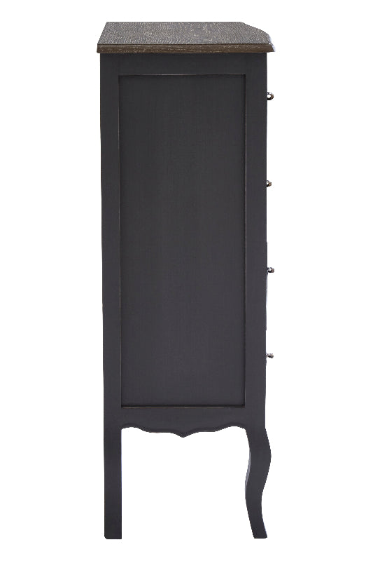Ardela & Co Lurette Four Drawer Dark Grey Chest