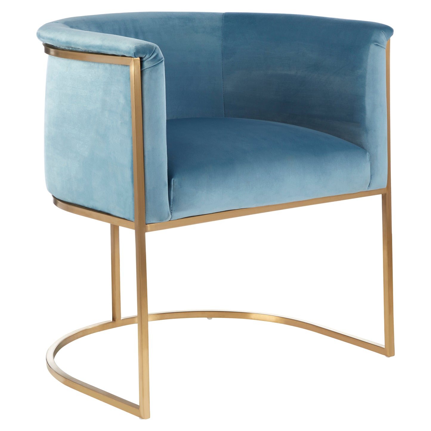Ardela & Co Maia Blue Velvet Chair