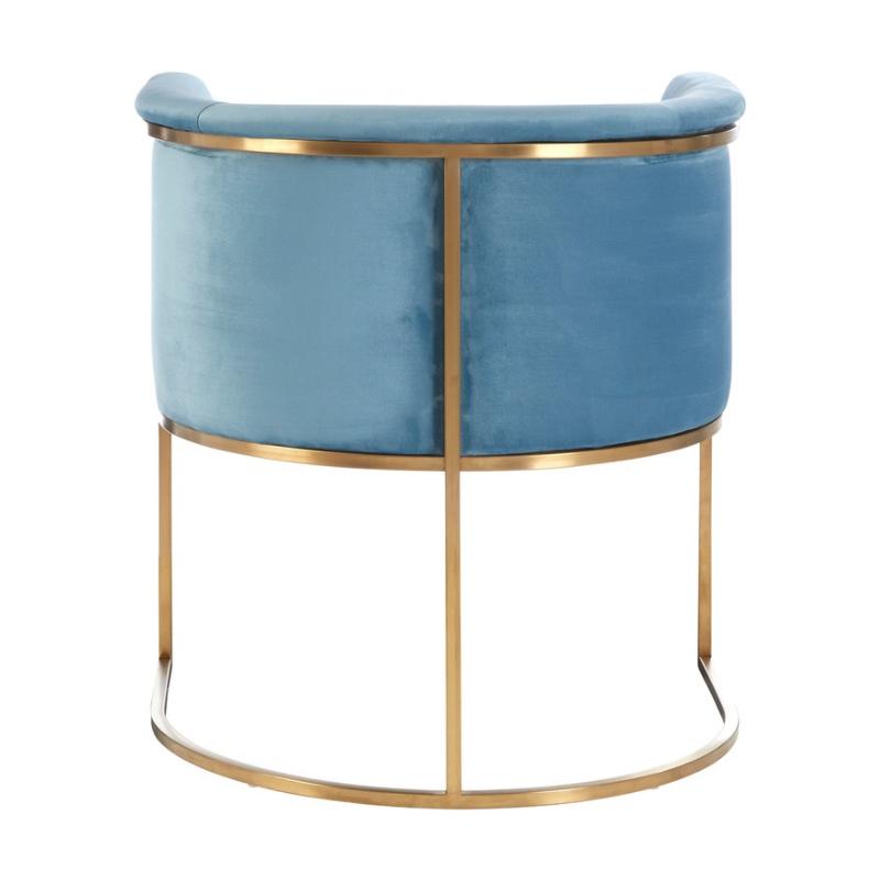 Ardela & Co Maia Blue Velvet Chair