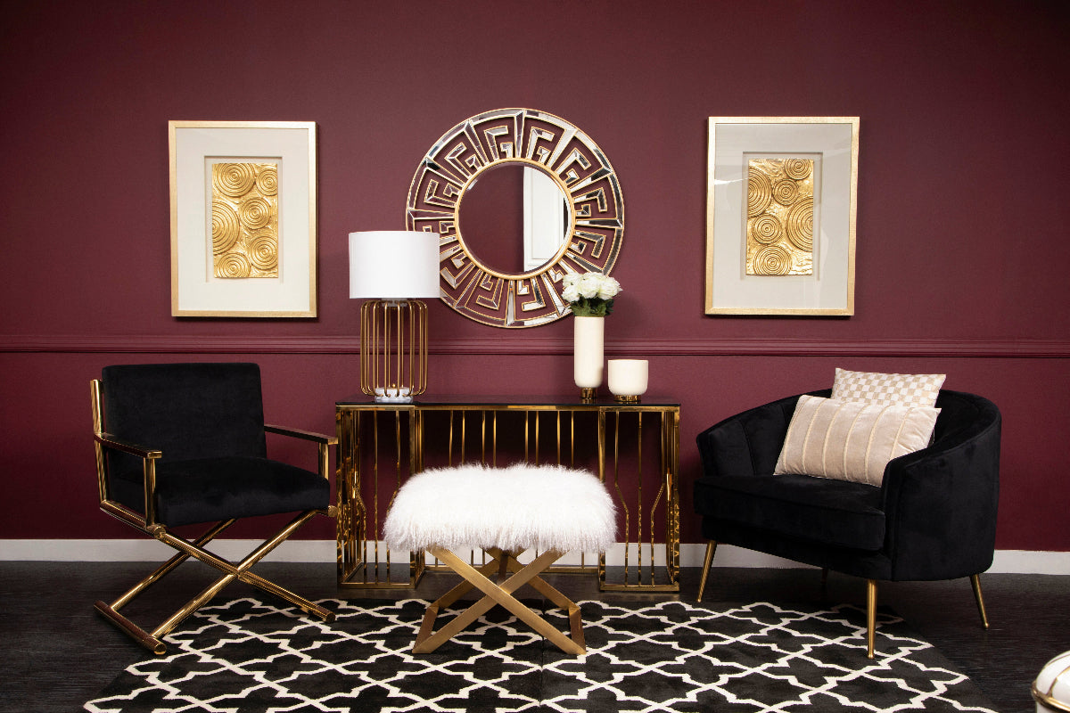 Ardela & Co Heston Black Velvet Chair