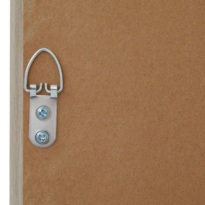 Metal latch on a brown wooden door