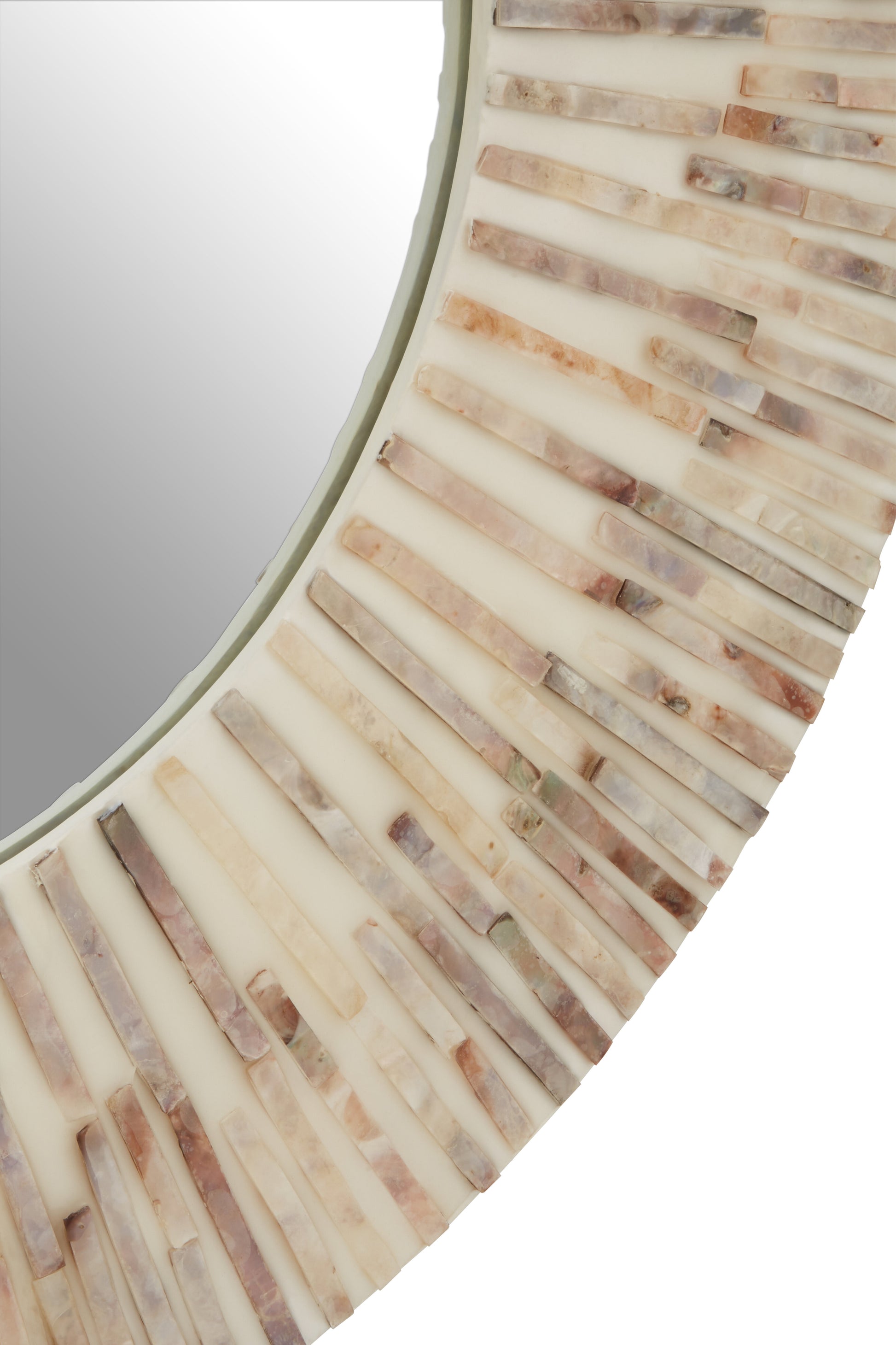 Ardela & Co Pallo Natural Shell Round Wall Mirror