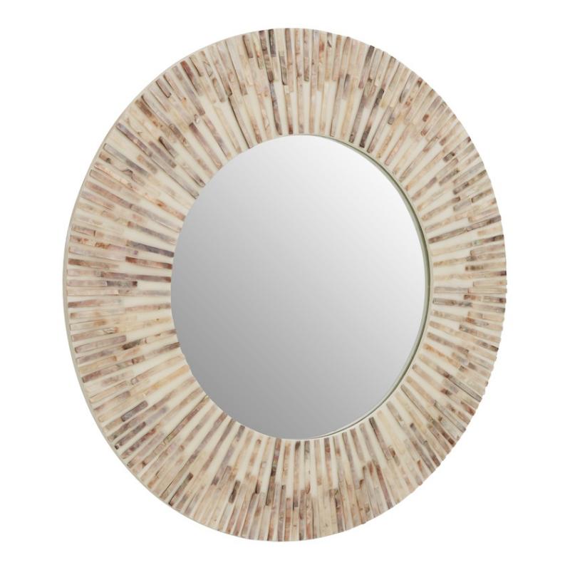 Ardela & Co Pallo Natural Shell Round Wall Mirror