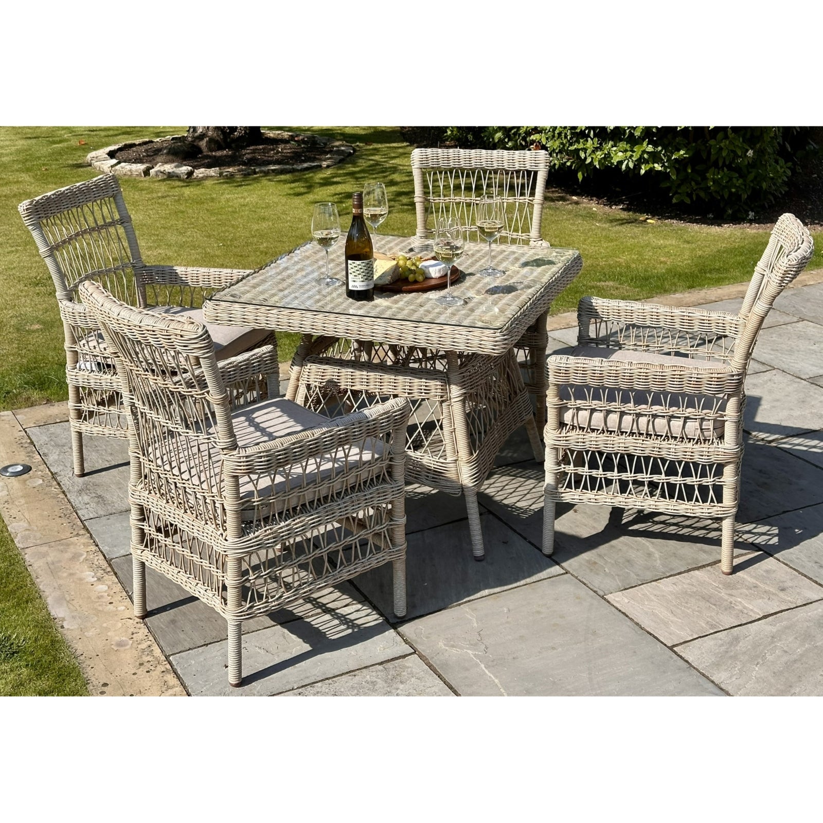 Hill Interiors Provence Collection Outdoor 4 Seater Dining Set