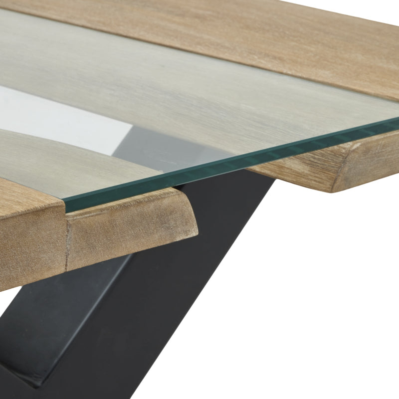 Hill Interiors Live Edge Light Acacia River Coffee Table