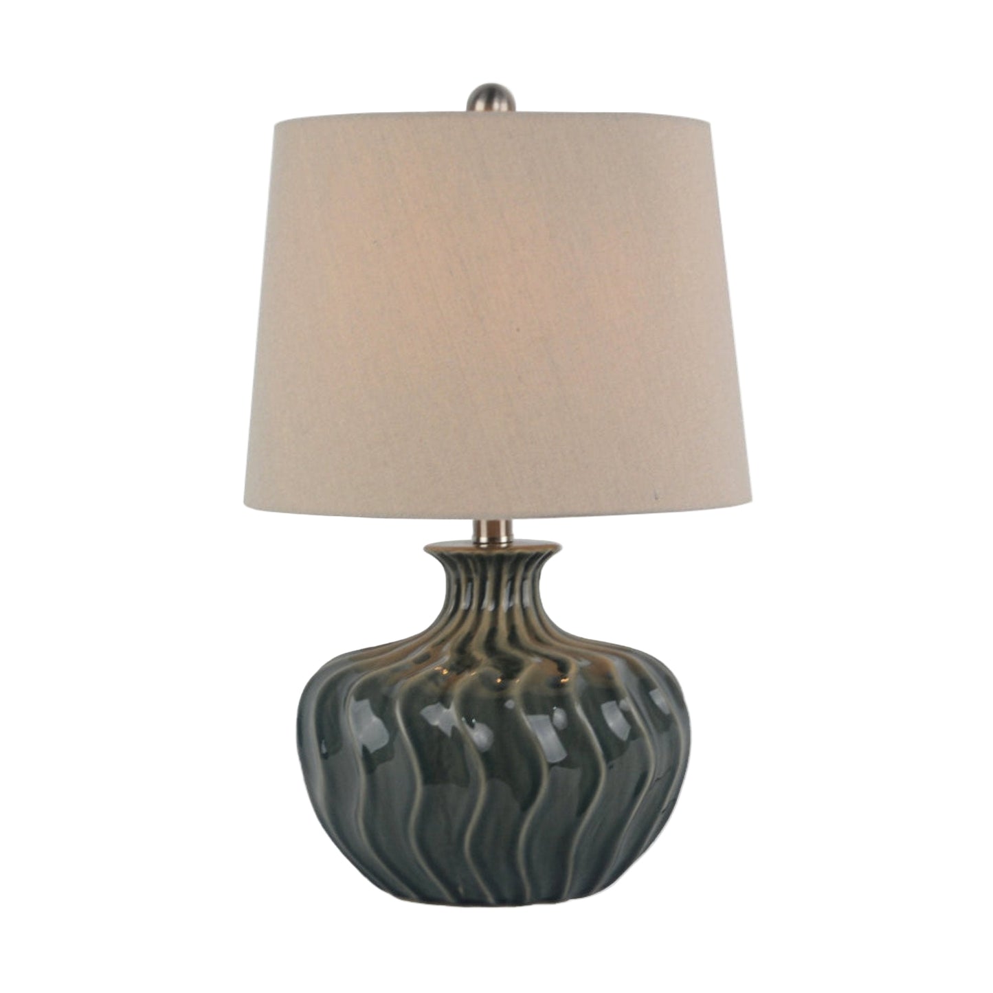 Hill Interiors Veyla Ceramic Table Lamp With Linen Shade