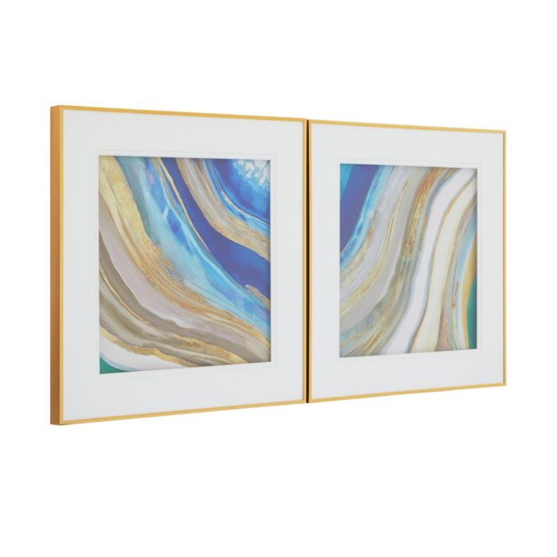 Ardela & Co Mason Set Of Two Abstract Wall Art
