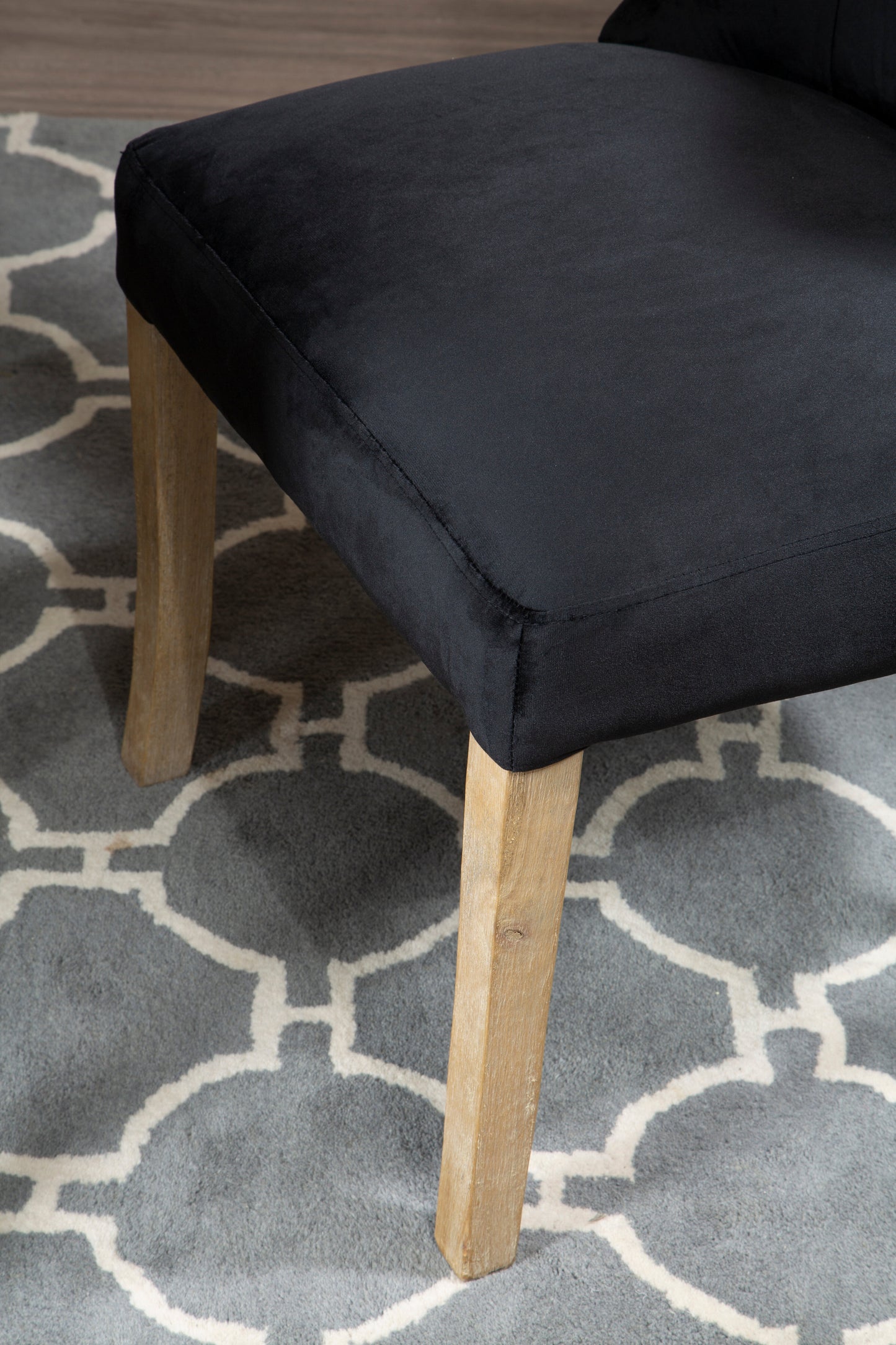 Ardela & Co Mayfair Black Button Dining Chair