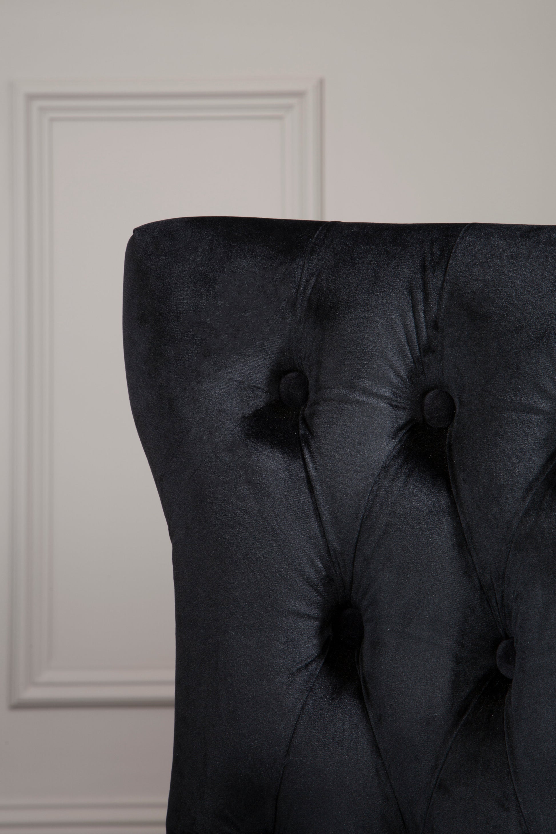 Ardela & Co Mayfair Black Button Dining Chair