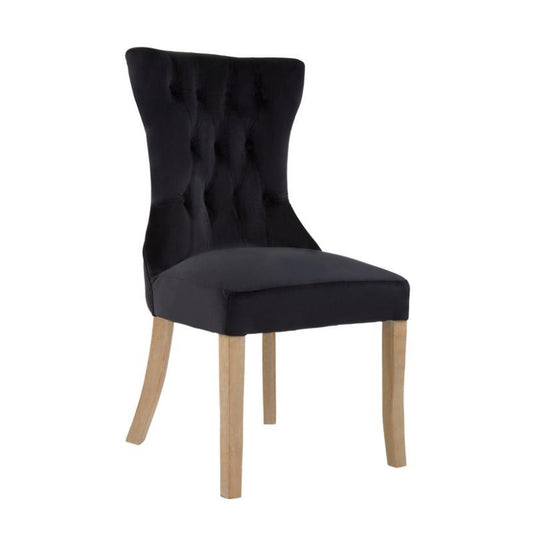 Ardela & Co Mayfair Black Button Dining Chair