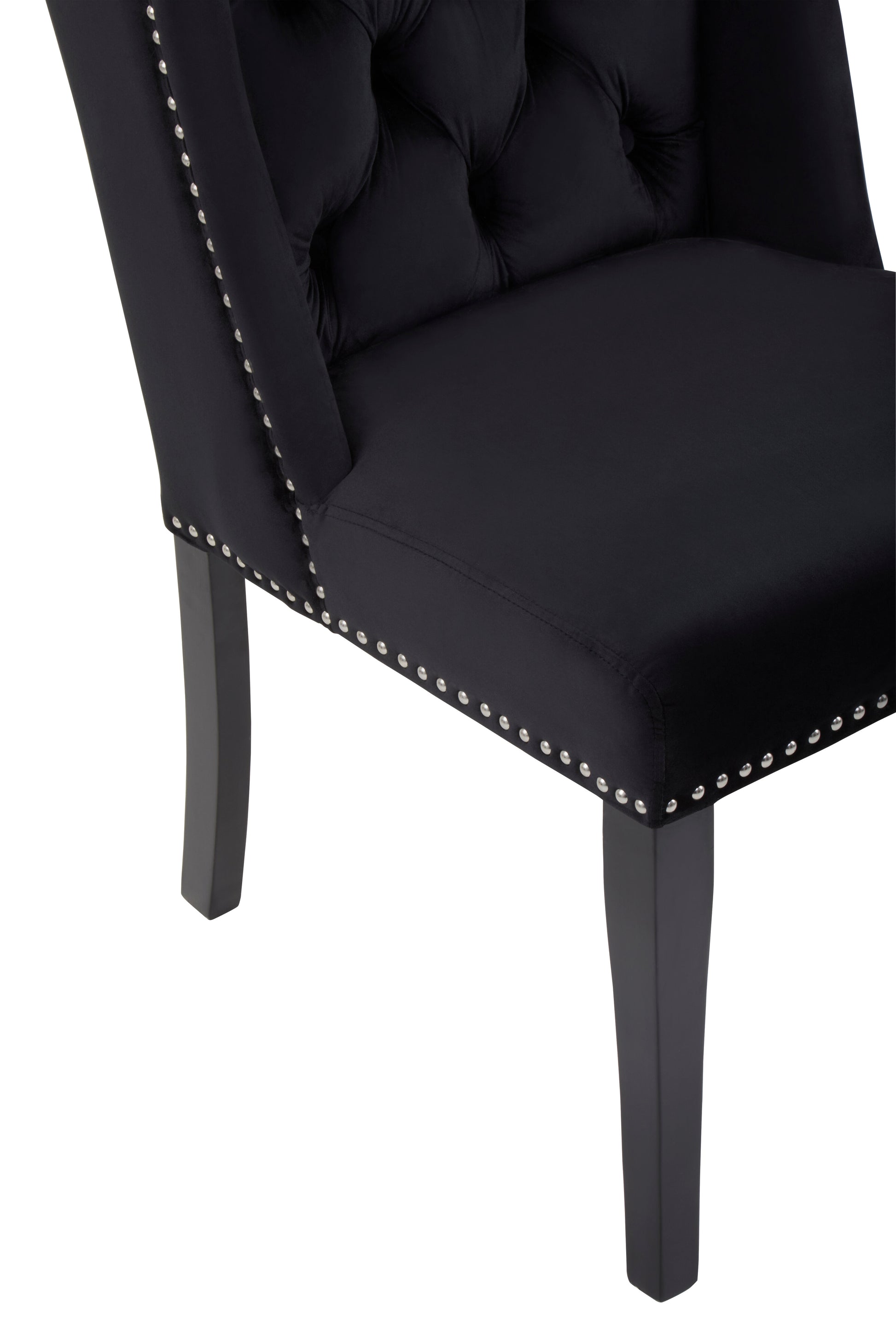 Ardela & Co Mayfair Black Velvet Dining Chair