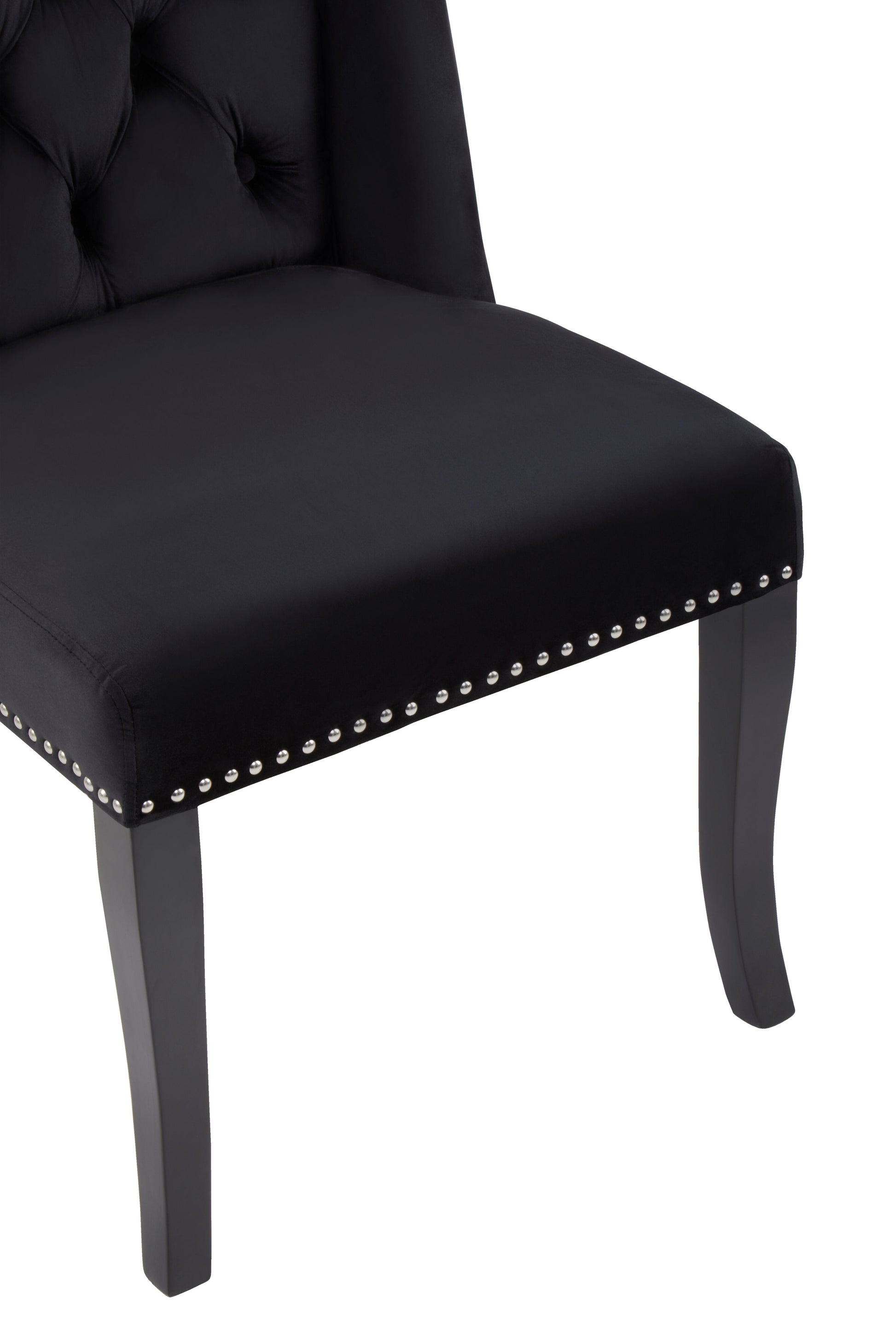 Ardela & Co Mayfair Black Velvet Dining Chair