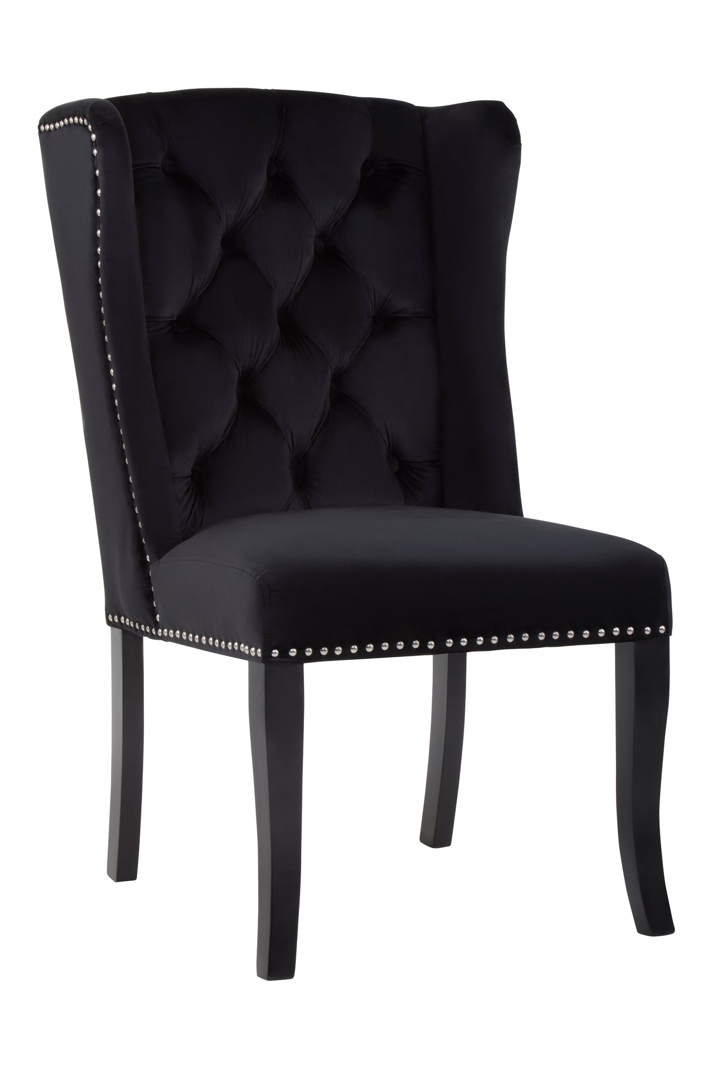 Ardela & Co Mayfair Black Velvet Dining Chair