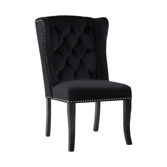 Ardela & Co Mayfair Black Velvet Dining Chair