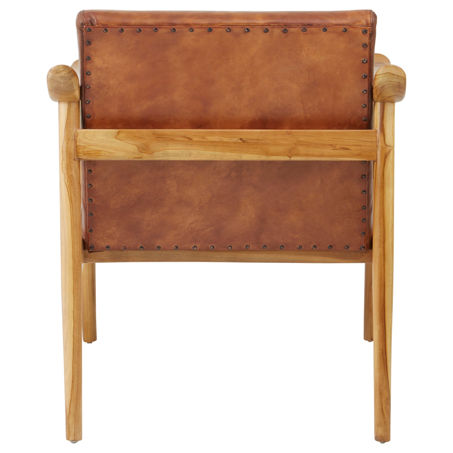 Ardela & Co Kendal Chair With Brown Plain Leather