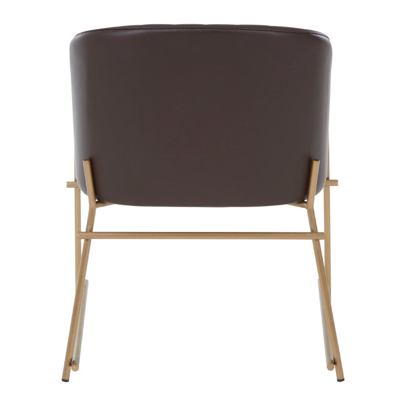 Ardela & Co Dextra Brown Faux Leather Dining Chair