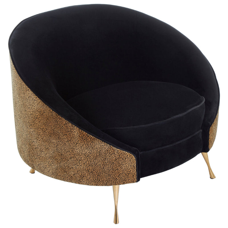 Ardela & Co Milan Leopard Print Armchair