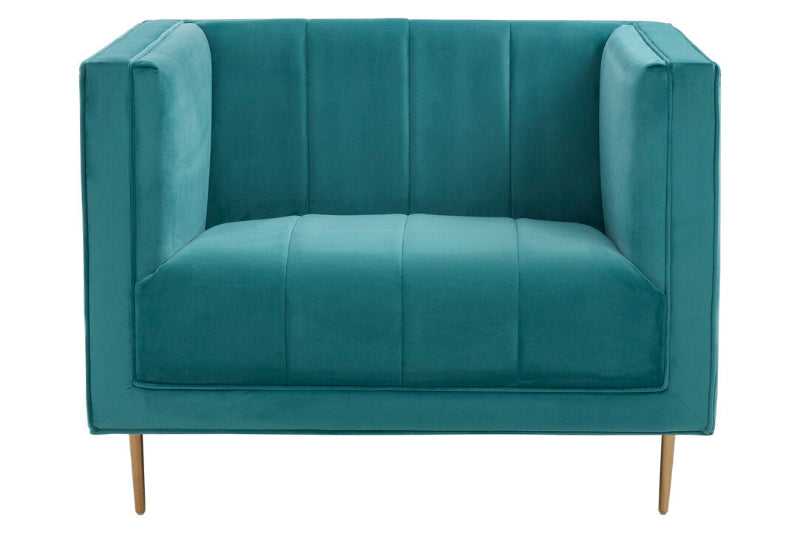 Ardela & Co Ottavia Teal Armchair