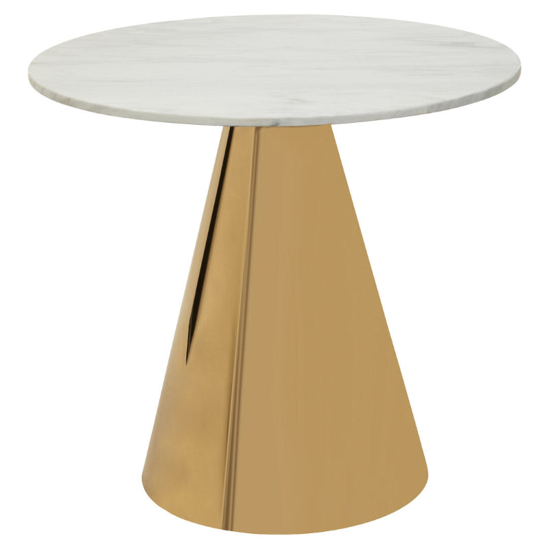 Ardela & Co Aurelia White Marble Top Dining Table