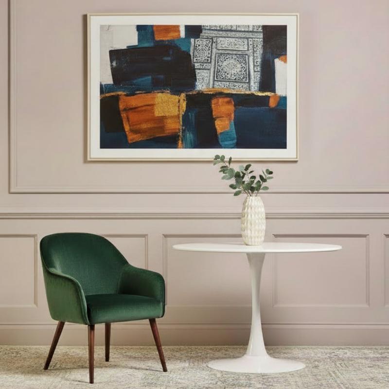 Ardela & Co Leora Small White Round Dining Table