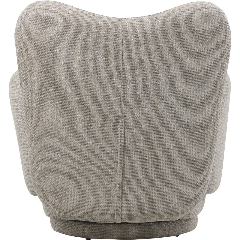 Libra Interiors Bingham Upholstered Neutral Swivel Chair