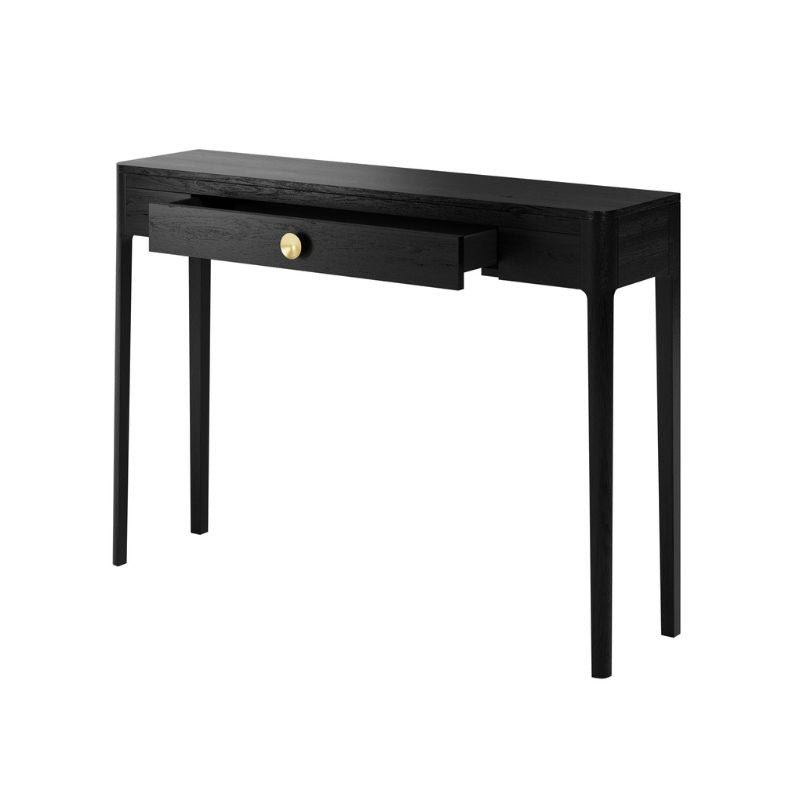 DI Designs Abberley Console - Black - Side - Open Drawer