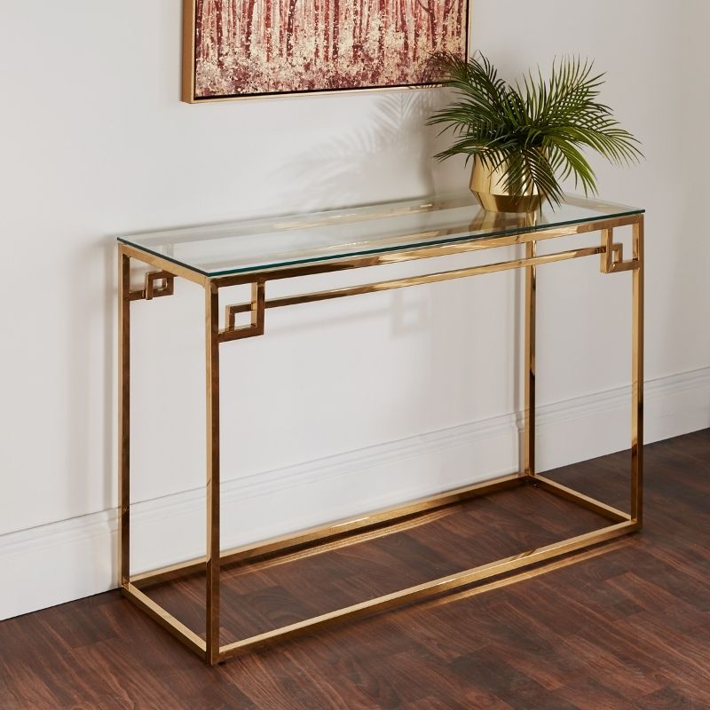 Native Home Cesar Gold Console Table