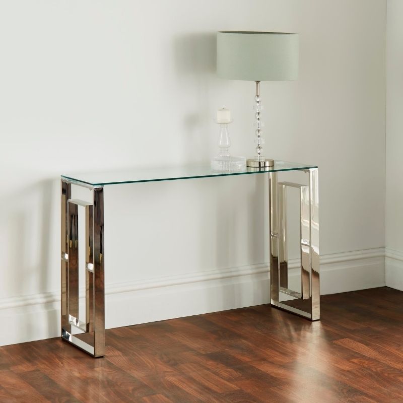 Native Home Milano Silver Plated Console Table