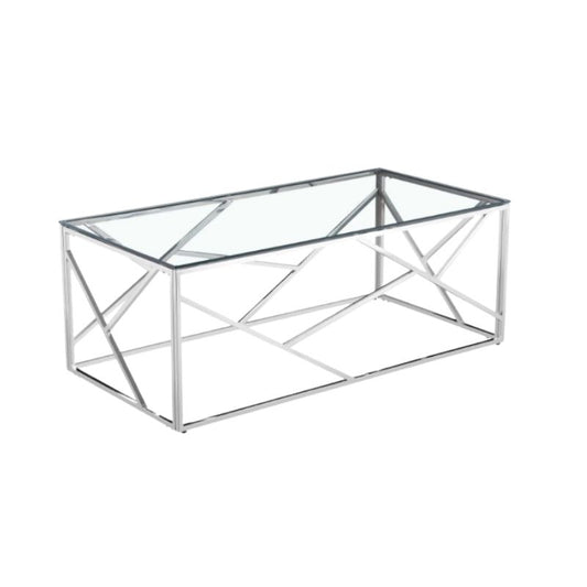 Native Home Geometric Silver Coffee Table