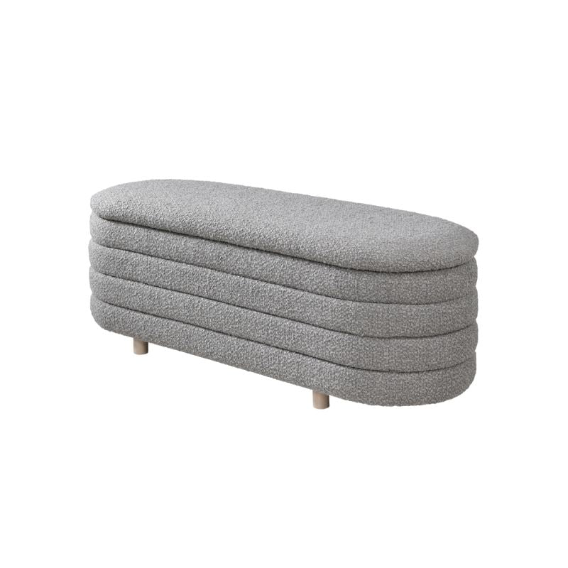 Twenty 10 Design Ripple Ottoman Dove Boucle