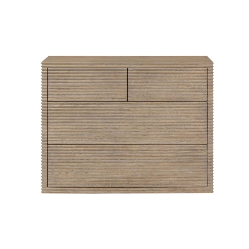 DI Designs Wickham Ribbed Oak Chest of Drawers