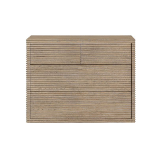 DI Designs Wickham Ribbed Oak Chest of Drawers