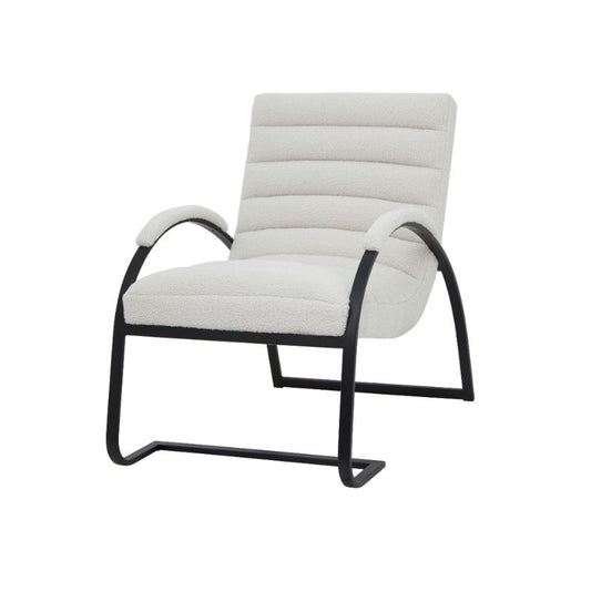 Hill Interiors Boucle Ribbed Ark Chair